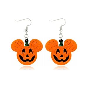 Mickey Pumpkin Halloween Earrings